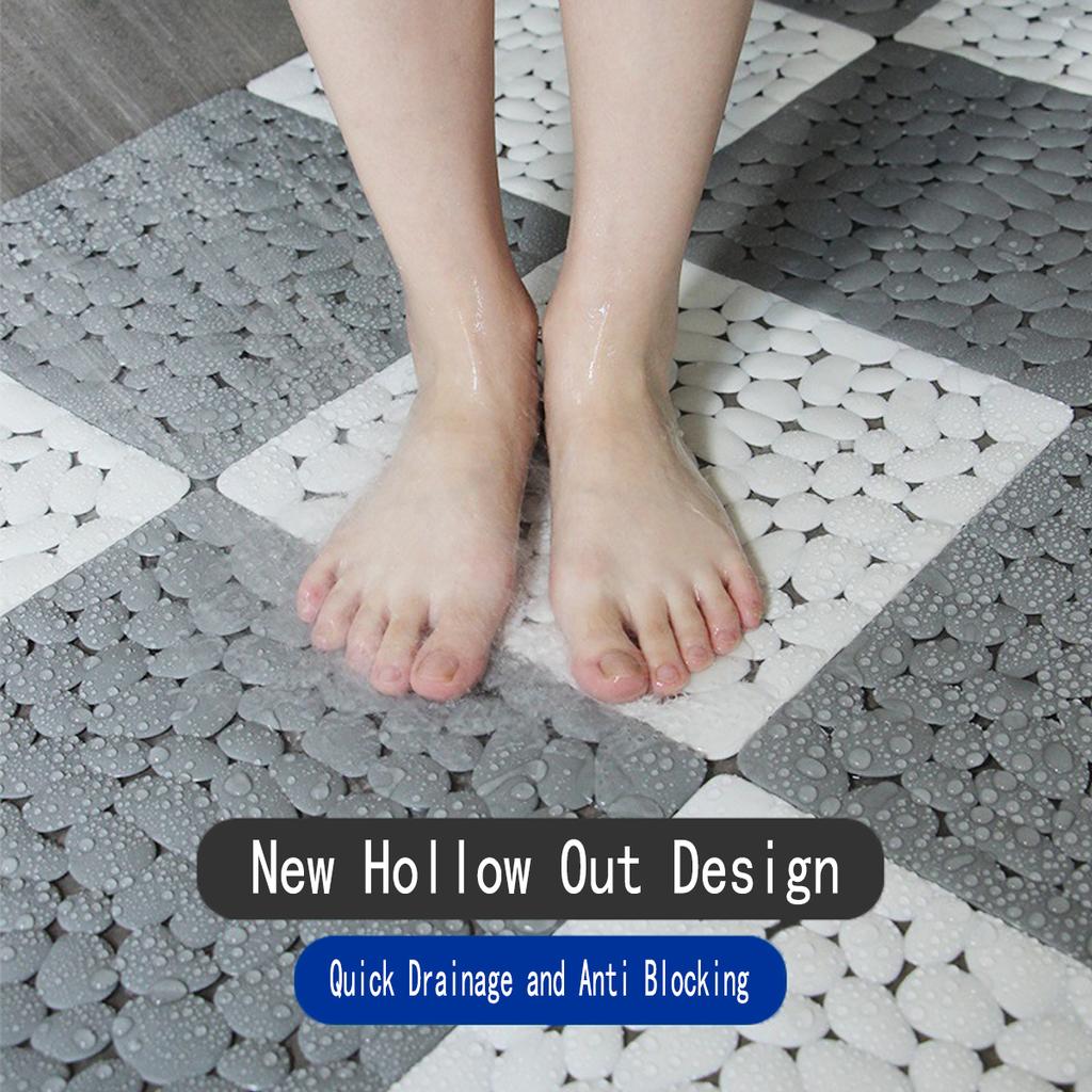 Hydrophobic Waterproof Bathroom Splicing Home Supplies Plastic Non-slip Mat Bath Mat Pad Carpet