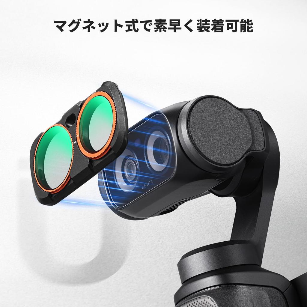 КОНЦЕПТ Набор фильтров для объектива Insta360 Luna Ultra, Черный Туман, Переменный, K&F, 3 шт. [CPL + 1/4 + ND2-32]