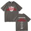 Футболки Babymonster Hello Monsters World Tour Двусторонний принт Мужская мода Оверсайз Повседневные Хлопковые Футболки с коротким рукавом