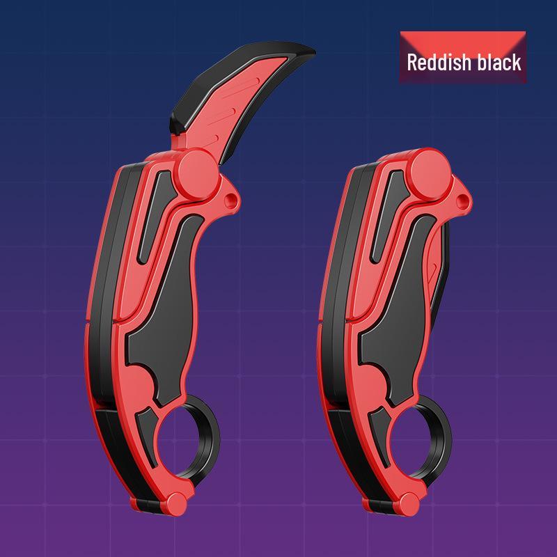 Radish Folding Claw Knife: Rotating Anti-Anxiety Decompression Toy for Kids