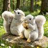 20CM Simulation Cute Squirrel Plush Toys Soft Lifelike Cartoon Animal Plushies Pillow Doll Kid Birthday Accompany Hug Sleep Gift