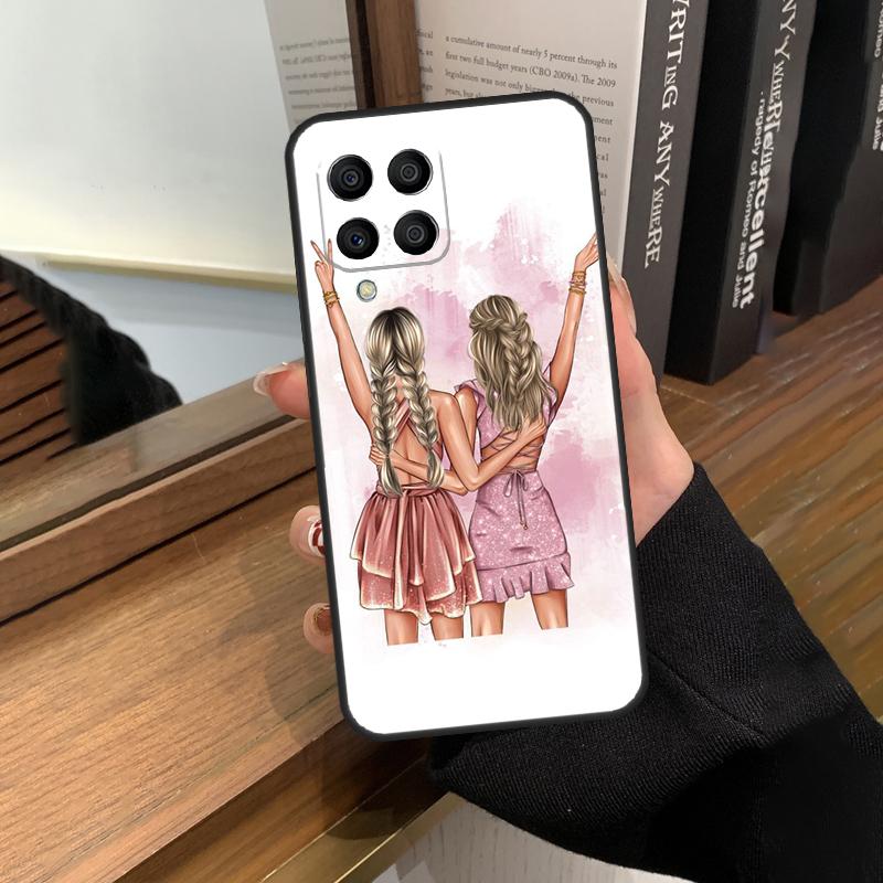 Чехол для лучших друзей BFF Matching Case для Samsung Galaxy M13 M53 M51 M31 M11 M14 M34 M54 M12 M32 M52 M16 M36 M56 M15 M35 M55