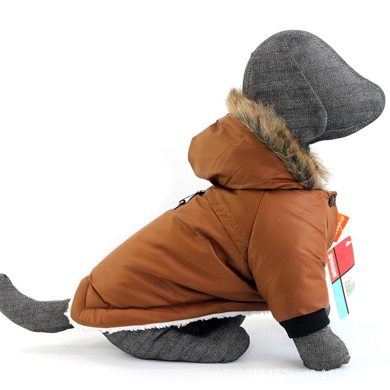 Pet Dog Clothes Winter Warm Dog Windproof Coat Dogs Jacket Thicker Cotton Coats Padded Chihuahua Bulldog Apparel Pet