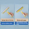 Glass Scraper with Integrated Spray Bottle 3-in-1 System Rubber Spatula Glass Scraper Household Cleaning Tool