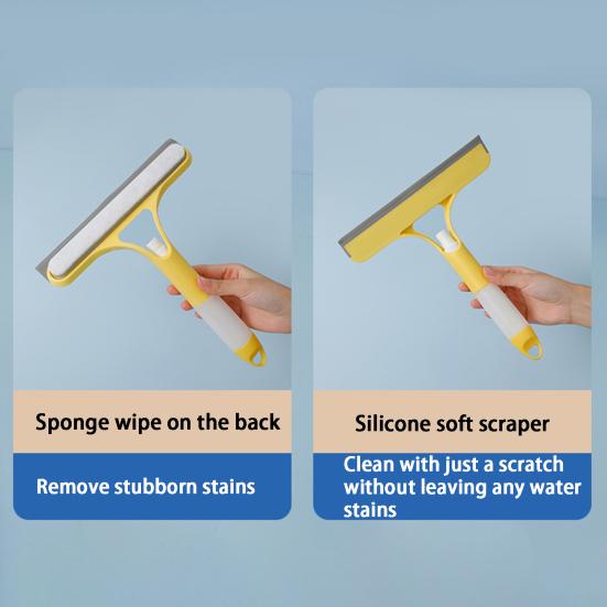 Скребок для стекла со встроенным распылителем 3-в-1 система резиновый шпатель скребок для стекла бытовой инструмент для уборки