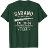 M1 Garand Us Battle Rifle Graphic Tee Vintage 1936 Cal 3006 Print Casual Mens Tshirt
