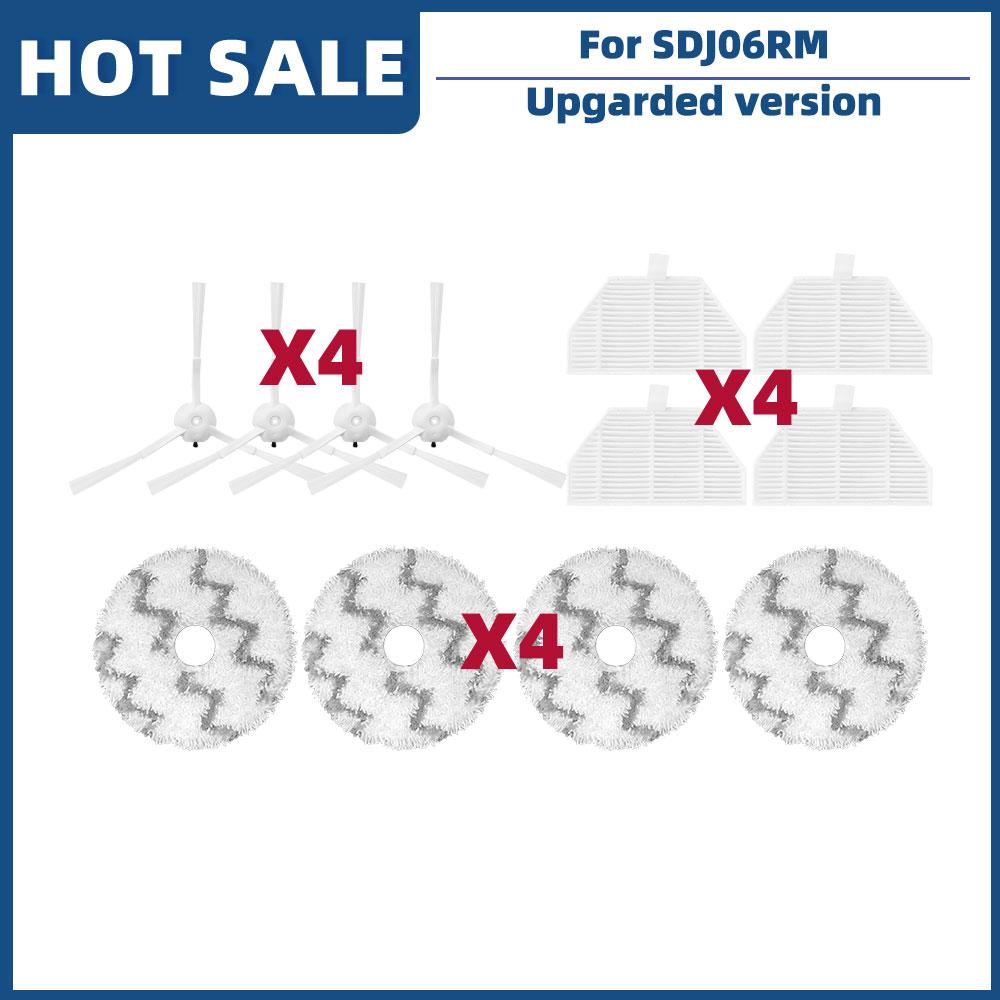 Для Xiaomi Roidmi EVA самоочищающийся опорожняющий робот-пылесос SDJ06RM запасные части аксессуары боковая щетка Hepa фильтр швабра пылесборник