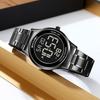 SKMEI 2425 Electric Wristwatch Fashion Casual Clock 3Bar Waterproof EL Light Stopwatch Week Date Calendar Countdown Timer