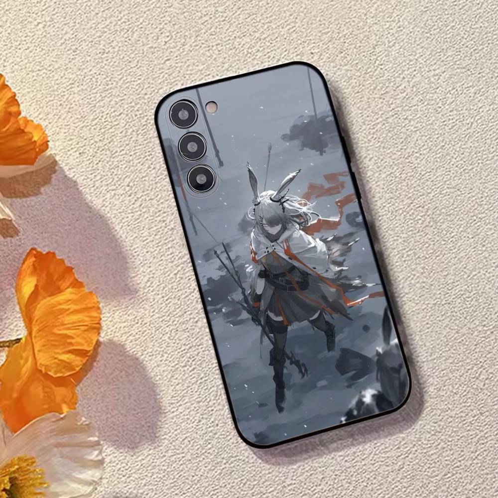 Игровой чехол для телефона Arknights для Samsung Galaxy A73,A72,A71,A70,A53,A52,A51,Другие, Мягкий черный чехол