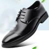 Black Men's Formal Shoes Business Leather Casual Footwear Clothing Elegant and Classic New Social Shoe Male Suit Cheap Clearance
