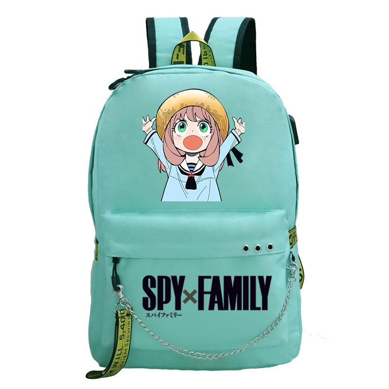 Шпионский игровой домик Аня Вокруг Милый Принтованный Многофункциональный Рюкзак Цепочка Лента Рюкзак Студенческая Школьная Сумка