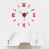 Nordic Creative No-Punch DIY Wall Clock Bedroom Study Mirror Clock Silent Acrylic Personalized Wall Sticker Clock