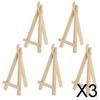 3x 5 Pieces Mini Wooden Easel Display Painting Stand Card Canvas 2 Sizes - M