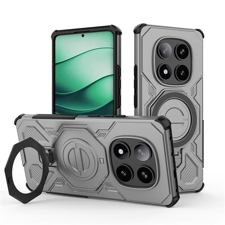 Магнитная подставка с поворотом на 360° Защитный чехол-броня для Xiaomi Redmi Note 15 14 Pro Pro+ Ударопрочный чехол военного класса