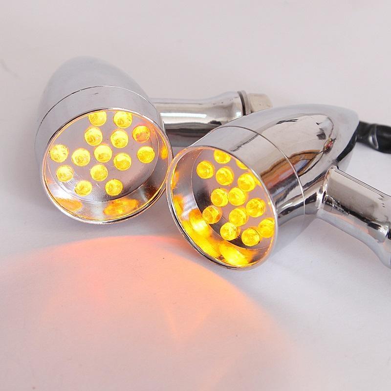 Universal 14 LED Motorcycle Bullet Turn Signal Light for Most Street bike/Metric bike/Dirt Bike/