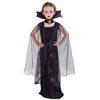 Girl’s Vampire Costume Halloween Gothic Dress Victorian Vampiress Bat