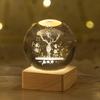 3D Crystal Ball Luminous Galaxy Solar System Rain Cloud Series Crystal Ball Nightlight Carved Bedroom Decoration Birthday Gift
