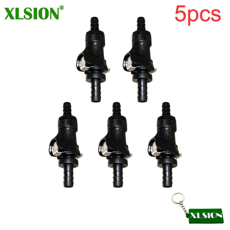 XLSION 5/16" Fuel Gas Line Quick Connect Disconnect For Motorcycle ATV Single Shut Off