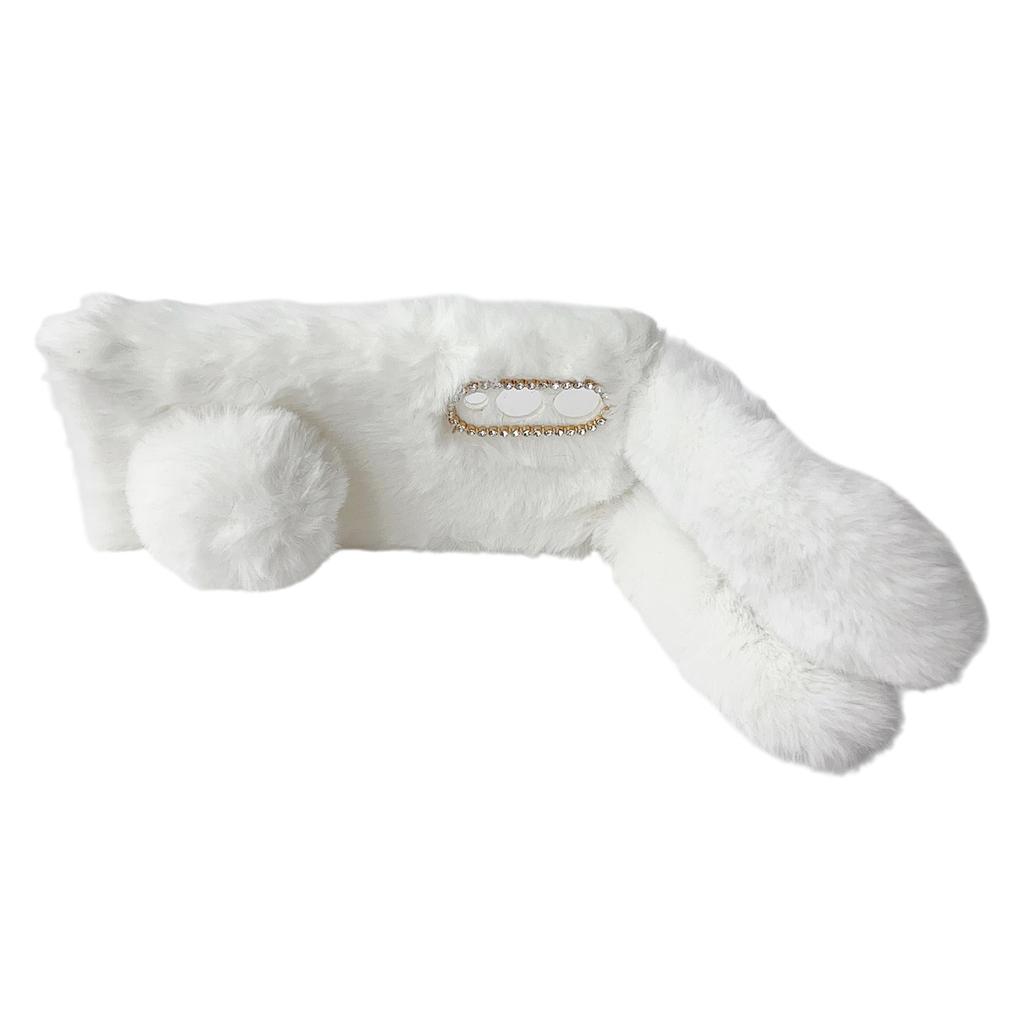 For Samsung Galaxy S25 Edge Case Plush Cute Bunny Winter Fluffy TPU Phone Cover