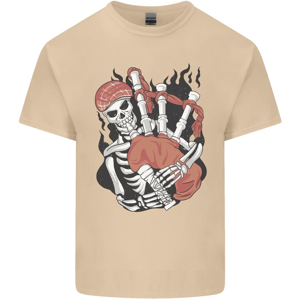 Bagpipes Skeleton Unisexs Light Cotton TShirt