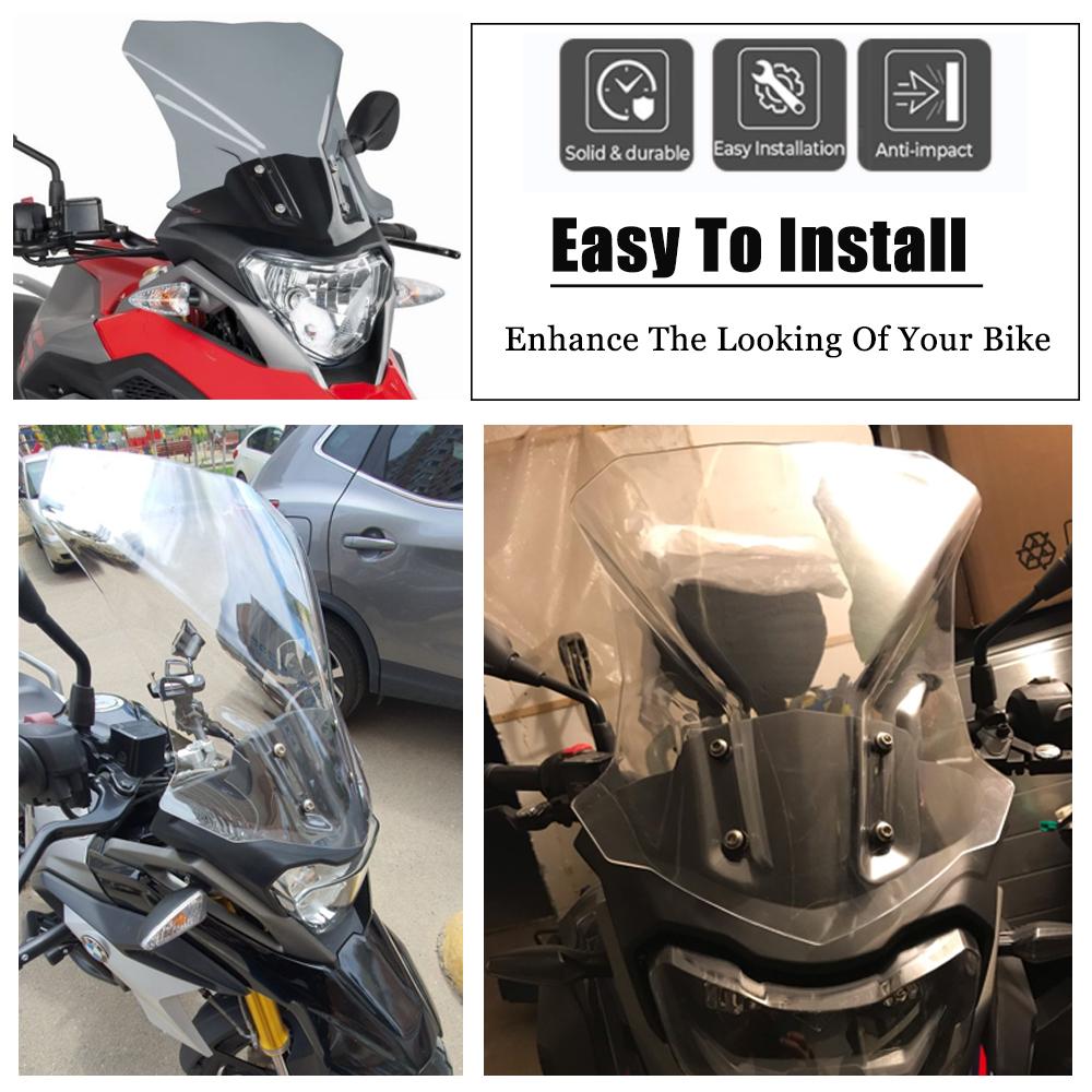 Аксессуары для мотоциклов BMW G310GS 2017-2025 WindScreen Windshield Viser Visor G 310 GS G 310GS G310 Double Bubble Screen ABS