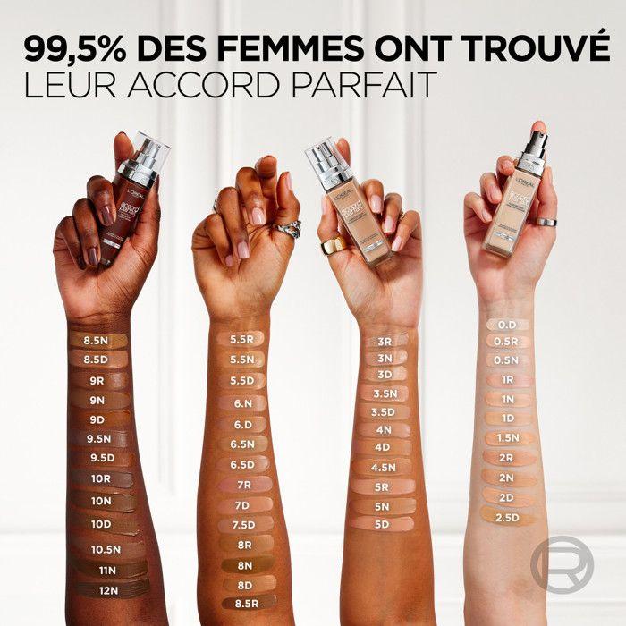L'Oréal Paris Accord Parfait Fond de Teint Fluide 7.D Ambre Dorée 30ml