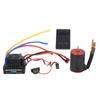 RC Waterproof Brushless 60A ESC Kit with 3650 3100KV Motor Programming Card 4mm Banana Plug for 18