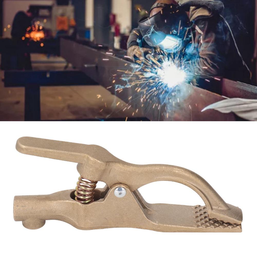 500A Welding Ground Clamp Brass Earth Clamp Heavy Duty Ground Wire Clamp Welding