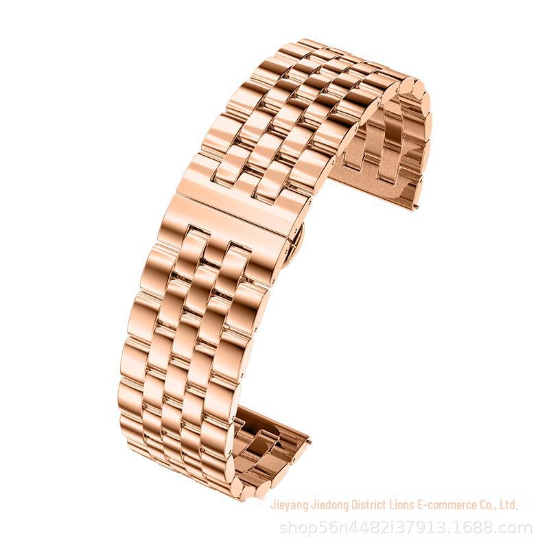 Умный ремешок из нержавеющей стали для Samsung Watch, Huawei GT3 и Apple Watch — дизайн с пятью бусинами.