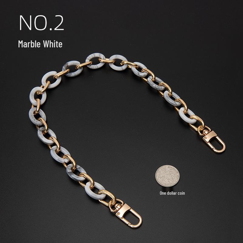 Decorative Chain Shoulder Bag Strap with Charms - Crossbody Underarm Chain Accessories