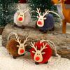 Christmas Decorations Wool Felt Cartoon Deer Pendant Creative New Elk Pendant Christmas Tree Pendant Gift
