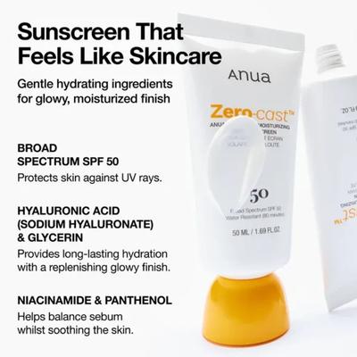 Увлажняющий солнцезащитный крем с финишем без блеска SPF50+/PA++++ 50 мл
