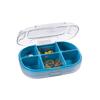Portable Travel Pill Case 6 Grids Tablet Storage Container Moisture-proof Pill Organizer Clear View Large Capacity Small Pill Box