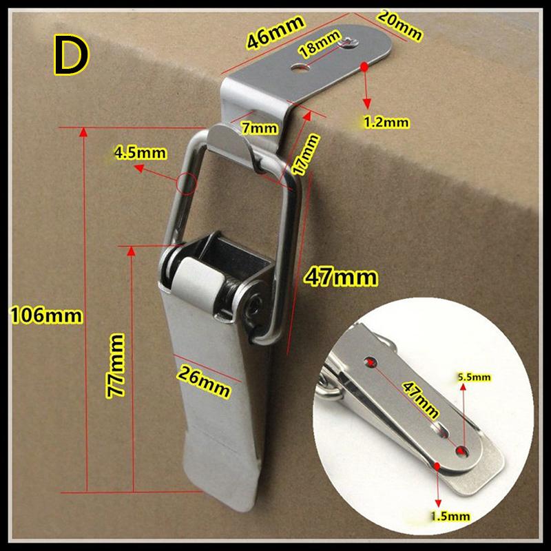Пряжка с крючком на 90 градусов, пружинный замок из нержавеющей стали, тумблерная защелка