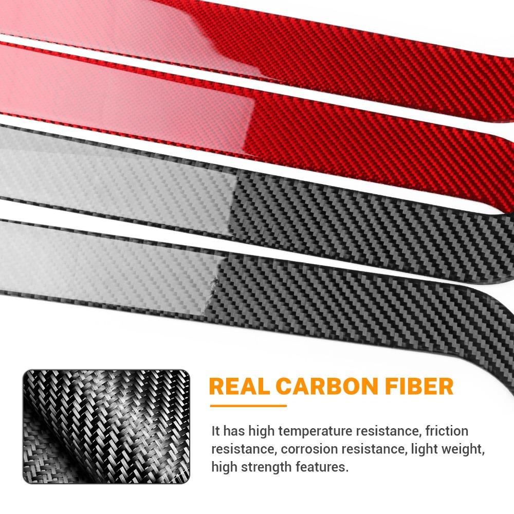 Carbon Fiber Interior Door Handle Pull Protective Cover For Fiat Panda 2003-2011 Car Stickers Frame Trim Decoration Accessories