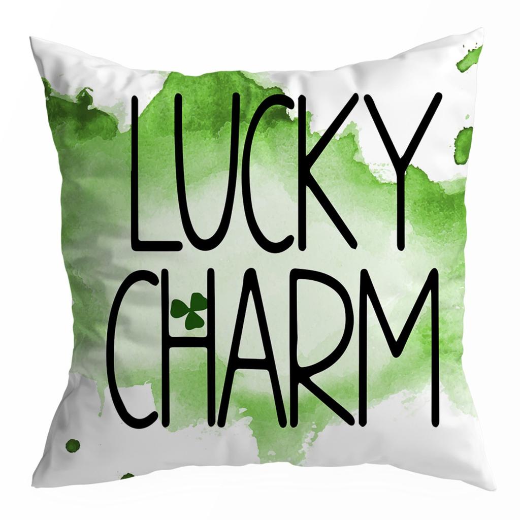 Улица. Льняной чехол ко Дню Святого Патрика, декоративный чехол для подушки в честь ирландского праздника