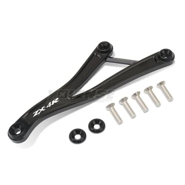Motorcycle Foot Peg Exhaust Hanger Bracket Rear Footrest Blanking Plate Fit For ZX-4R ZX-4RR ZX4R ZX4RR ZX-25R ZX25R