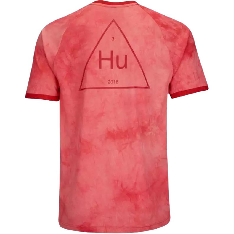 Adidas Оригинальная толстовка Pharrell Williams Hu Holi Scarlet в полоску, удобная футболка с коротким рукавом, мужские топы CW9101