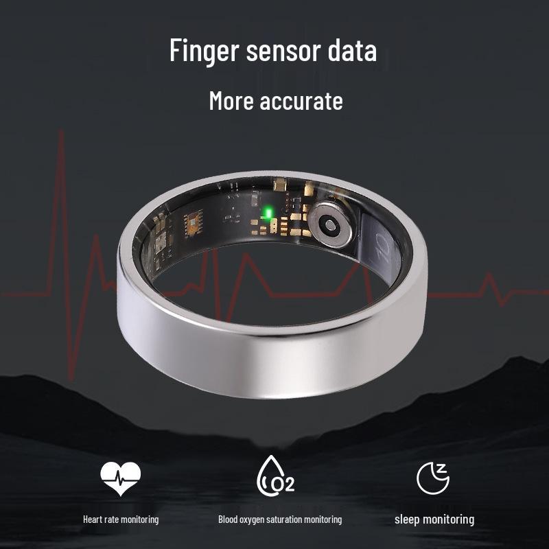 Умное кольцо IF-R03: Водонепроницаемый монитор здоровья для измерения пульса, сна, эмоций и насыщения крови кислородом через Bluetooth.