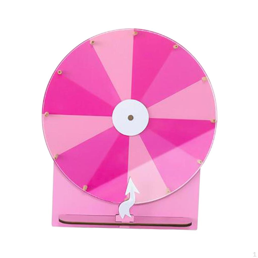 Настольная призовая рулетка «Колесо фортуны» с основанием, стираемый акрил, многоразовая, портативная для класса