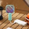 Mini Insect Racket UV Light Fly Bug Zapper Pest Control Physical Mosquito Trap Racket  Camping