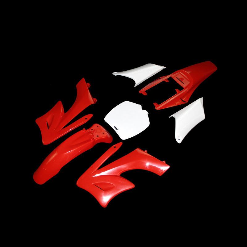 XLJOY Red Plastic Fairing Fender Body Kit For Chinese 2 Stroke 47cc 49cc Apollo Orion Mini Dirt Bikes