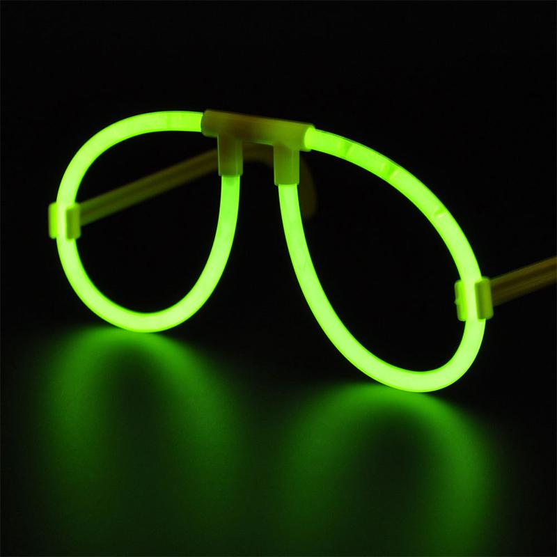 DIY Luminous Eye Glasses Fluorescent Wear Glow Stick Neon Party Gift Adult Kids Birthday Wedding Bar Carnival