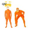 Костюм на День чтения с открытым лицом, Костюм на Хэллоуин, Унисекс, Оранжевый комбинезон на все тело с бородой, Смешные семейные брови для мужчин и женщин, Взрослый эластичный Косплей