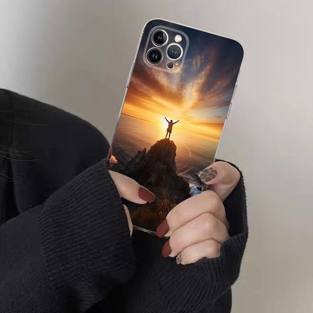 Climbing Mountain Phone Case For IPhone 16 15 8 7 6 6S Plus X SE XR XS 14 11 12 13 Mini Pro Max Mobile Case