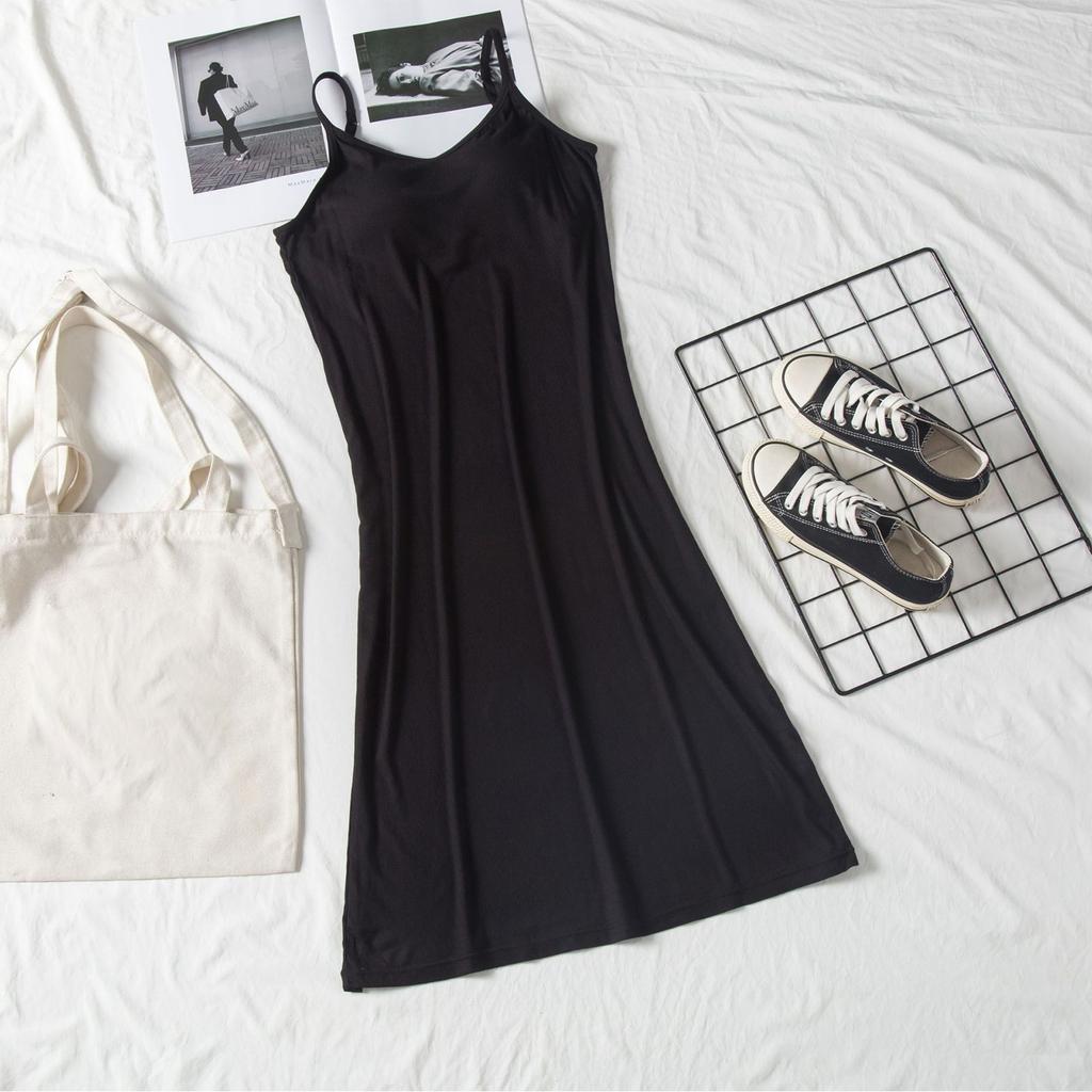 Women's Summer Dress Loose Beach Vacation Casual Deep V Neck Vest Dress Elegant Shirt Dress