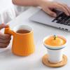 Керамическая кружка Pinjian с отделением для чая и воды