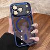 Роскошная противоударная броня-бампер для защиты камеры для iPhone 17 Air 16 15 14 Plus 13 12 11 Pro Max Прозрачная для Magsafe Чехол