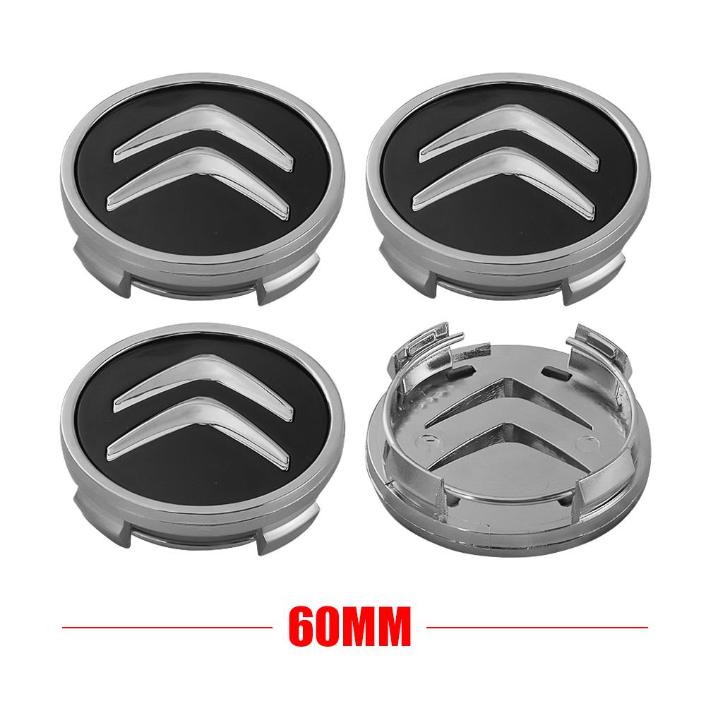 4 шт. 60 мм Центральные колпаки на ступицы колес автомобиля Оригинальные аксессуары Citroen для Citroen C1 C3 C4L VTS C-ELYSEE C5 C6 C2 C4 Picasso