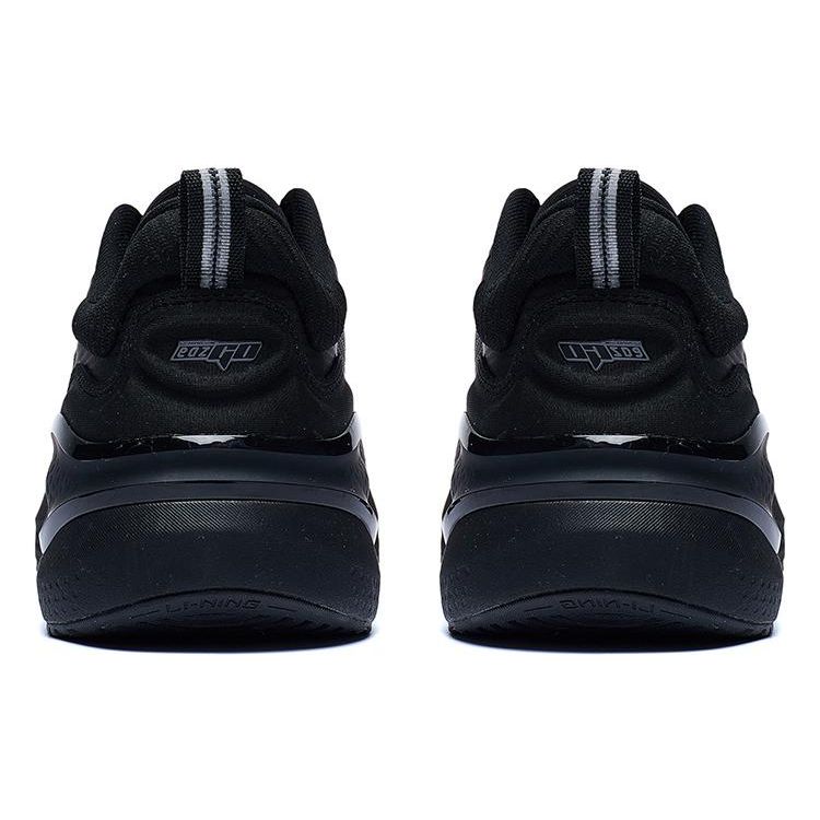 Li-Ning Easy Fit Soft Rebound Refreshing Shock Absorption Non-Slip Wear-Resistant Lightweight Low-Top Running Shoes Men Sneakers Black ARST081-1